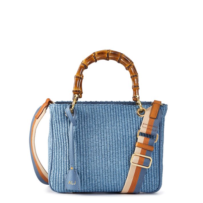 Bamboo Elisabetta Raffia Crossbody Mark And Graham