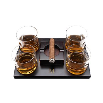 Cigar And Whiskey Gift Set Mark And Graham