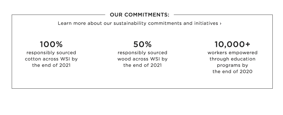 Learn more about our sustainability commitments and initiatives