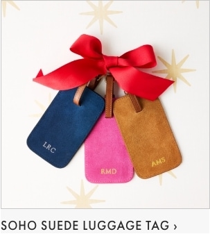 Soho Suede Luggage Tag >