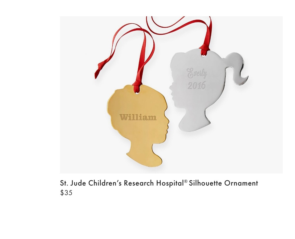 St. Jude Children's Research Hospital® Silhouette Ornament > St. Jude Children's Research Hospital® Silhouette Ornament >
