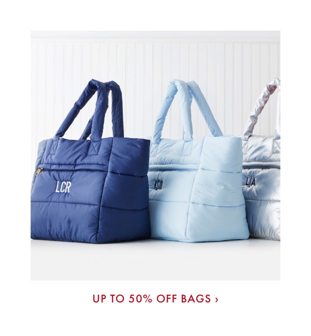 Up to 50% Off Bags >