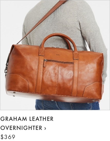Graham Leather Overnighter >