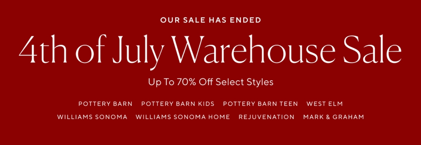 Warehouse Sale