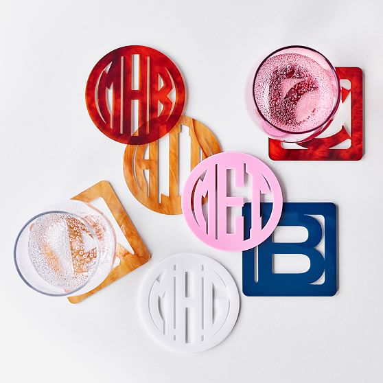 acrylic drink coasters