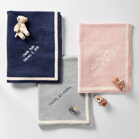 personalized stroller blanket