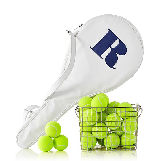 monogrammed tennis racket cover