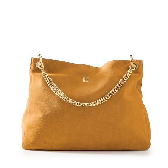 Suede bag with chain strap Clearance