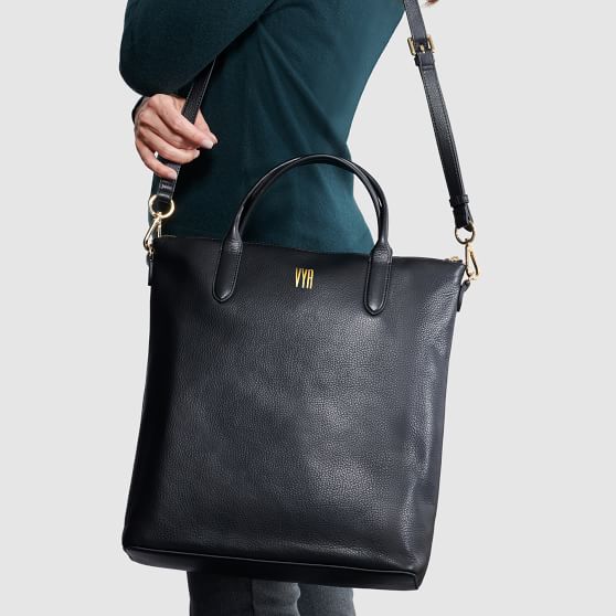 black laptop shopper bag