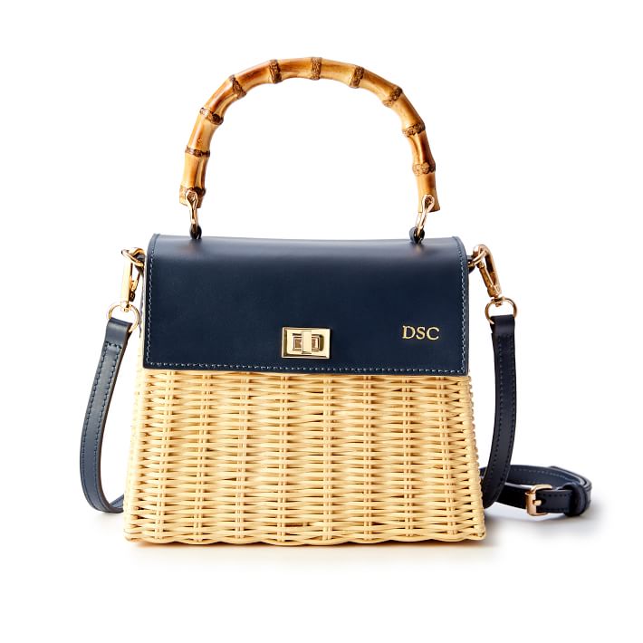 wicker cross body bag