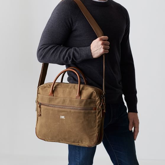 monogrammed briefcase