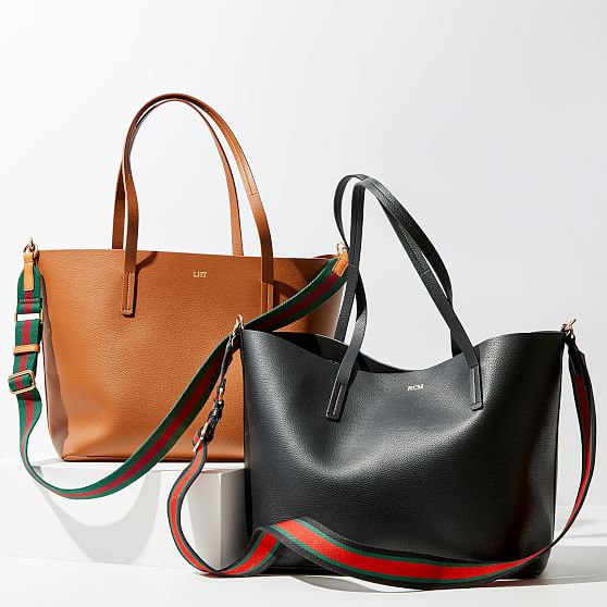 pebbled tote bag