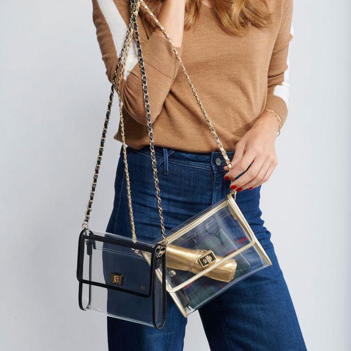 cross body clear purse