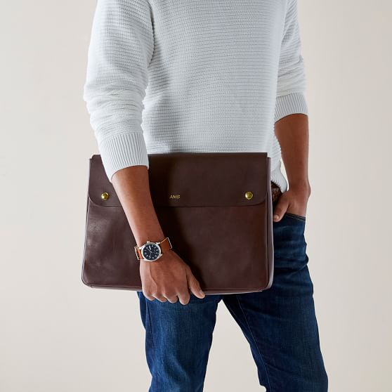 leather laptop folio