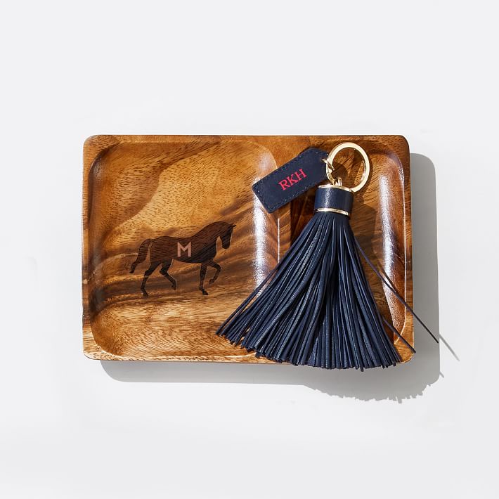 Personalized Acacia Wood Valet Tray Mark and Graham