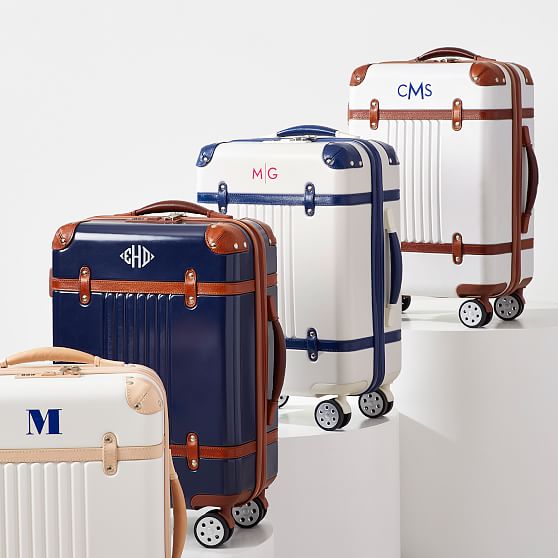 monogrammed suitcase