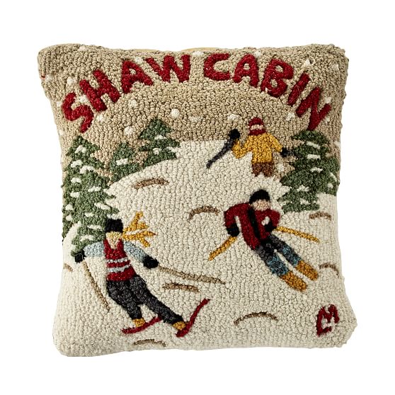 custom hand hooked pillows