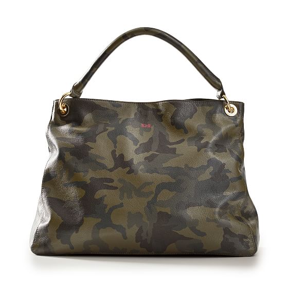 graham tote with camo print