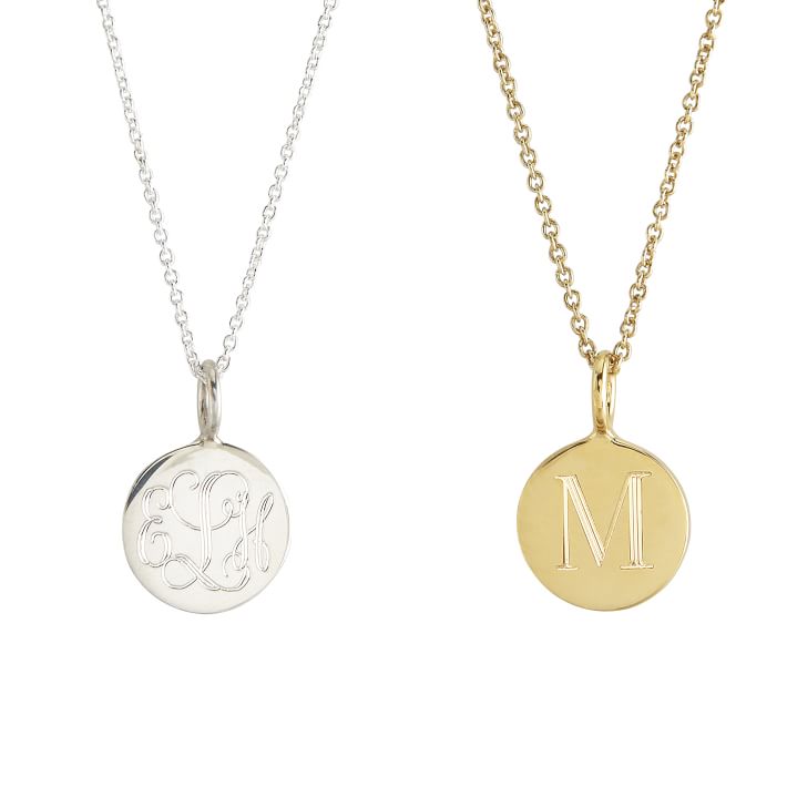 Sarah Chloe Lia Monogrammed Charm Necklace | Mark and Graham