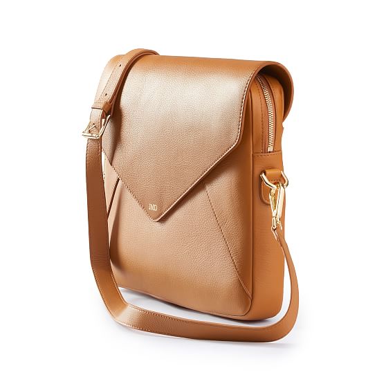 Zoe Leather Laptop Crossbody | Mark and 