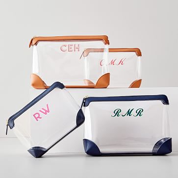 Set of 6 Bridesmaid Cosmetic Bag Personalized Makeup Bag -    Personalized makeup bags, Bridesmaid makeup bag, Bridesmaid cosmetic bag