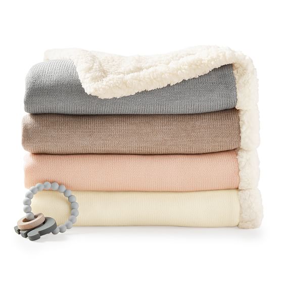 sherpa stroller blanket