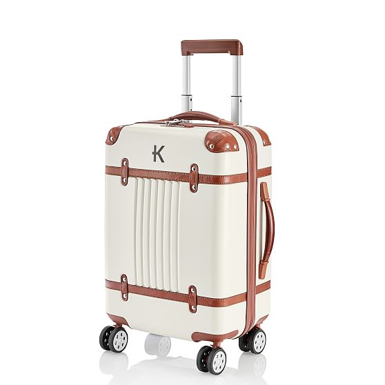 monogrammed rolling suitcase