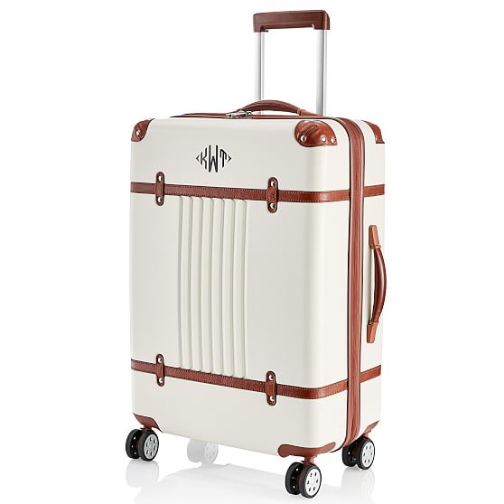 striped luggage set