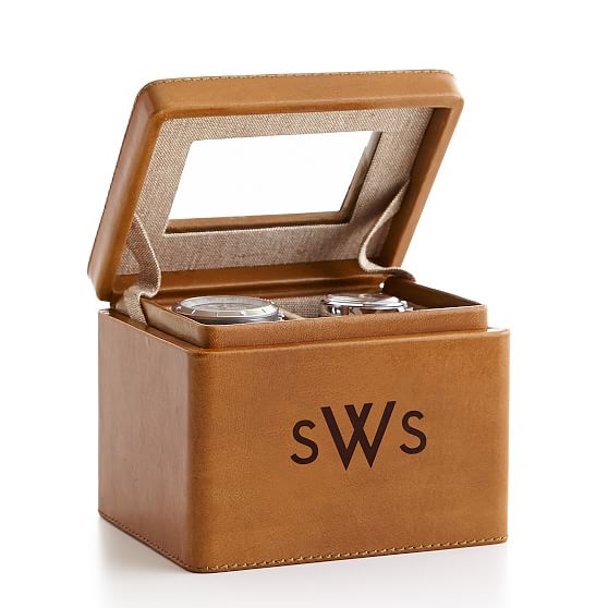 2 slot watch box