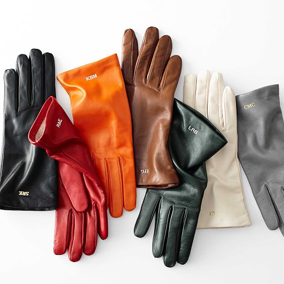 luxury women's leather gloves