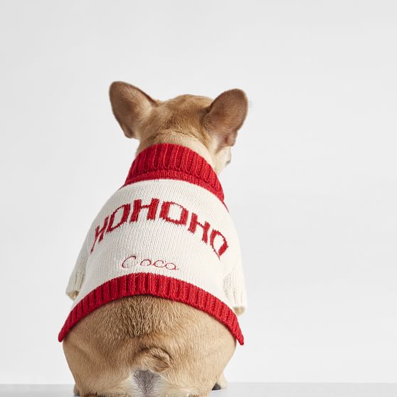 ho ho ho dog sweater