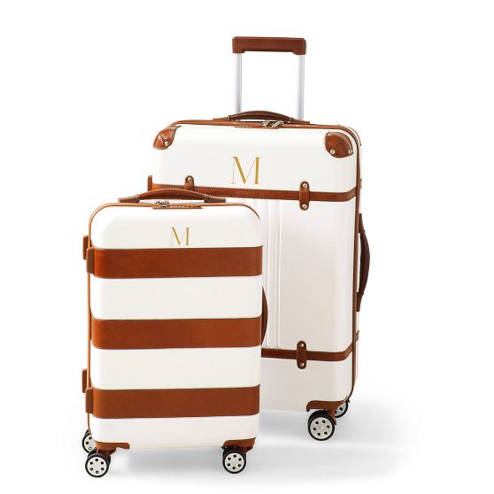 striped luggage set