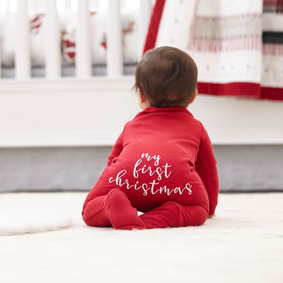 Zuidwest Ondergeschikt op gang brengen My First Christmas Baby Pajama Set | Mark and Graham