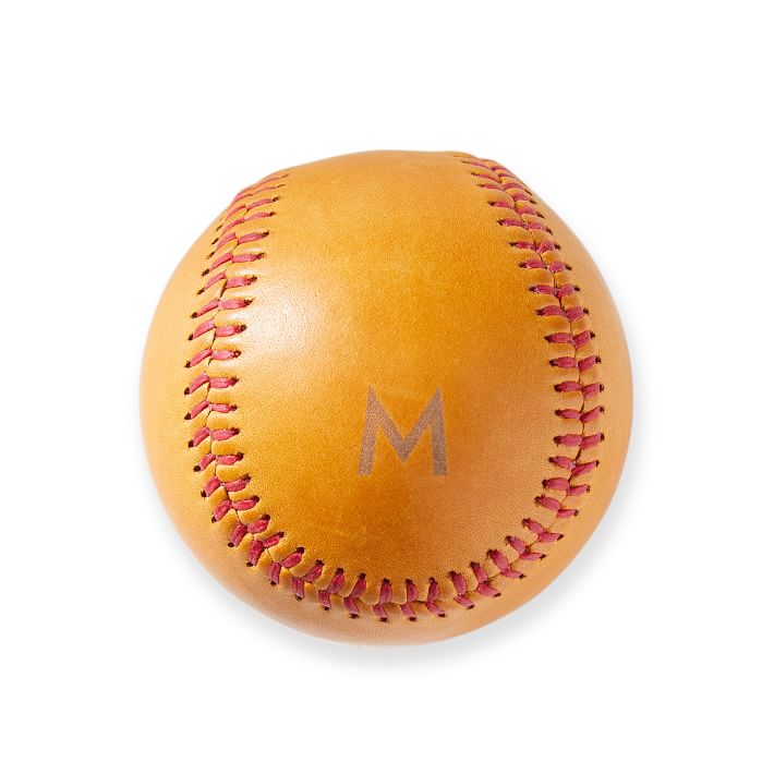 Leather Personalized Baseball Mark and Graham