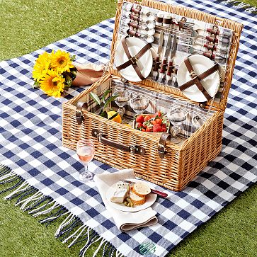 Gingham Waterproof Picnic Blanket | Mark and Graham