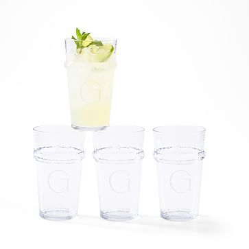 Hammered Outdoor Highball Glasses, Set of 4 | Mark and Graham