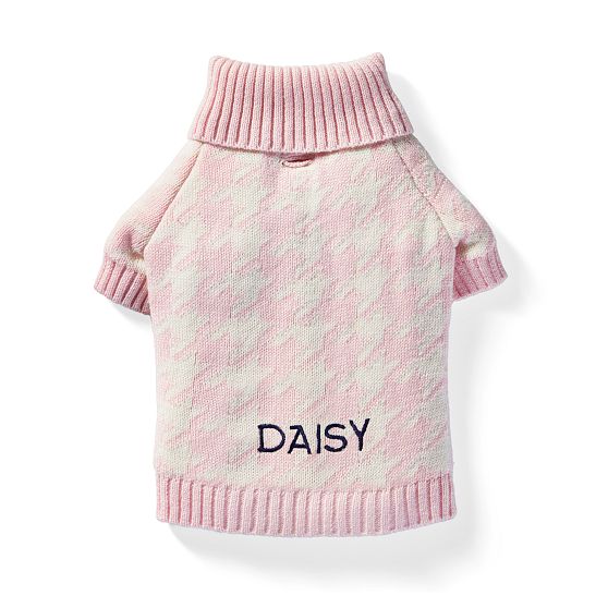 Houndstooth Knit Dog Sweater Mark and Graham