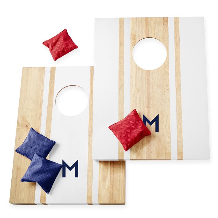 Lacquer Bean Bag Toss Monogrammed Cornhole Set Mark and Graham