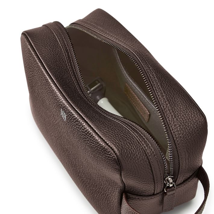 Graham Leather Hanging Toiletry Bag