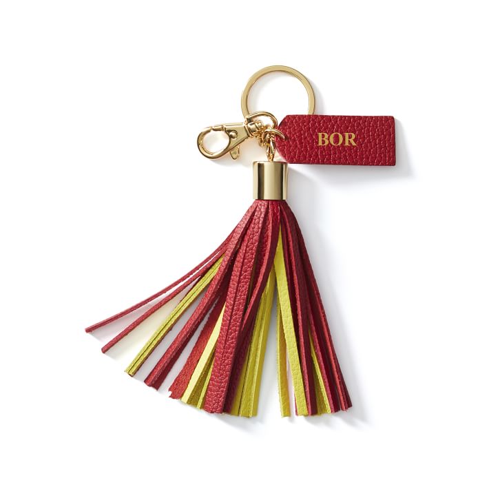 Mrs. Leather Tassel Keychain