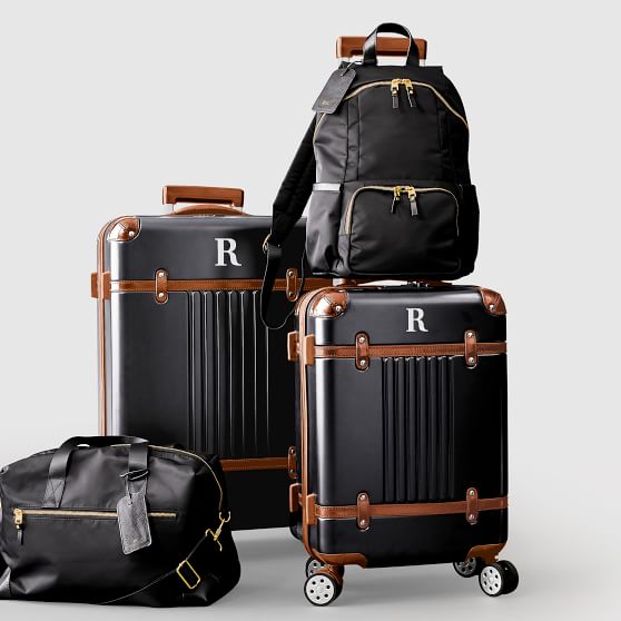 Black Terminal 1 Checked Suitcase, Personalized Luggage