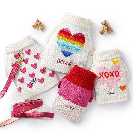 Personalized Cable Knit Dog Sweater Mark and Graham