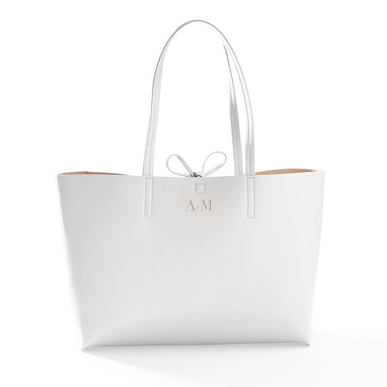 Vegan leather handbag Louis Vuitton White in Vegan leather - 28856027