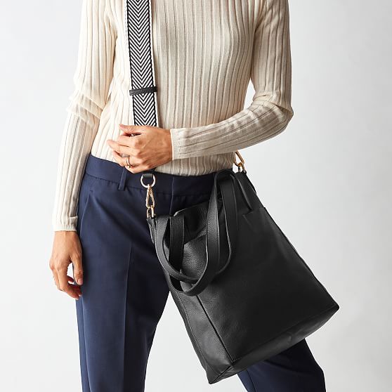 Leather Tote Bag, M&S Collection