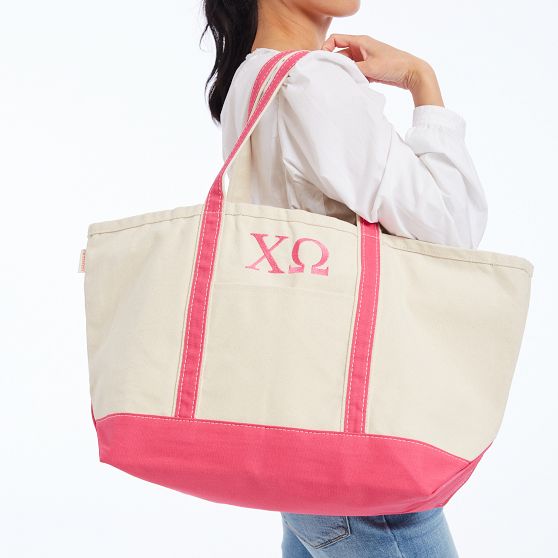 Monogrammed Extra Large Canvas Boat Tote – United Monograms