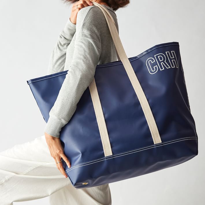 Lands' End Extra Large Print Canvas Tote Bag