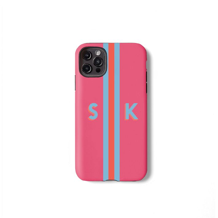 Checkerboard Cell Phone Case - Monogram - Pipsy