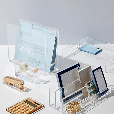 Acrylic Desk Accessories Set | Mark and Graham