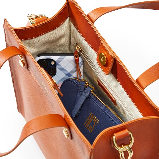 Postage Revival Specialize Small Essential Leather Tote | Mark and Graham