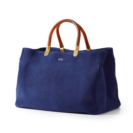 Navy hotsell suede purse